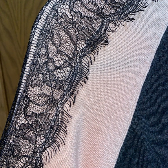 by & by Charcoal and Blush Knit Dress - Picture 2 of 6